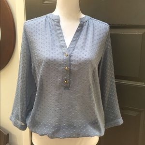 Women’s The Limited Polka Dot Sheer Blouse Medium